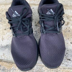 Men’s Adidas black and blue sneakers Sz  10 medium